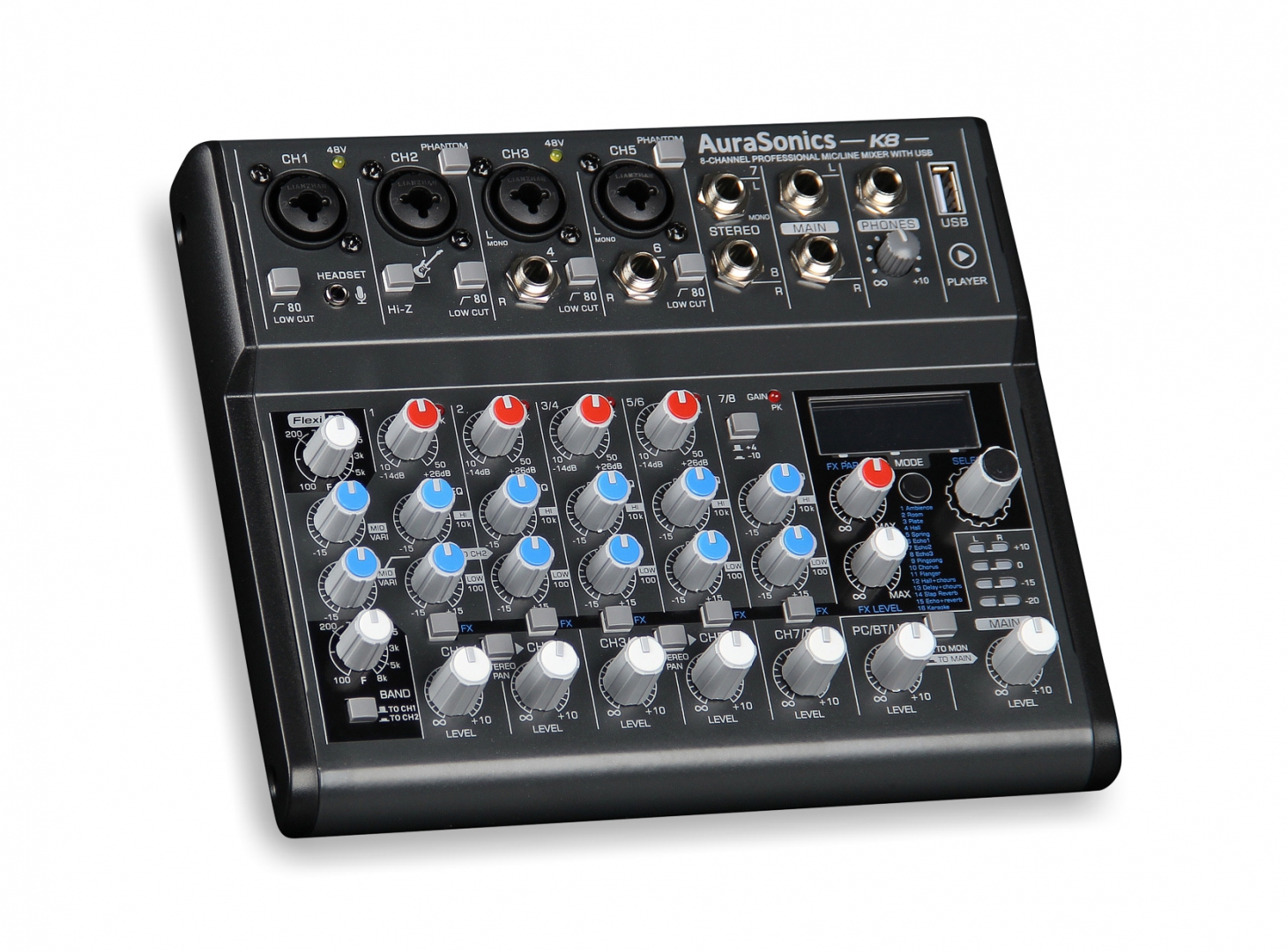 AuraSonics K8 компактный микшерный пульт в Свердловской области