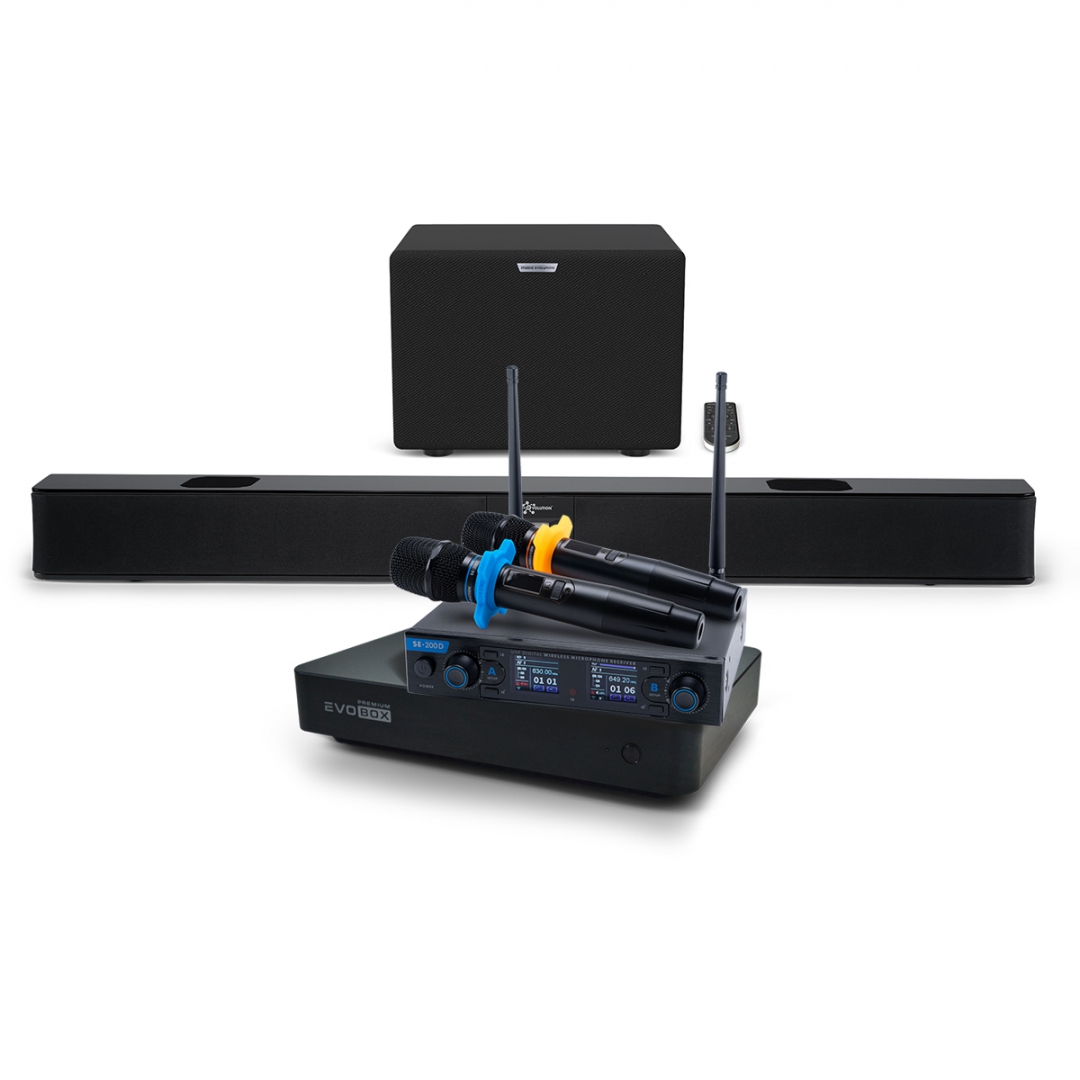 Hi-End караоке-система EVOBOX Premium + EvoSoundBar (саундбар с караоке) в Свердловской области
