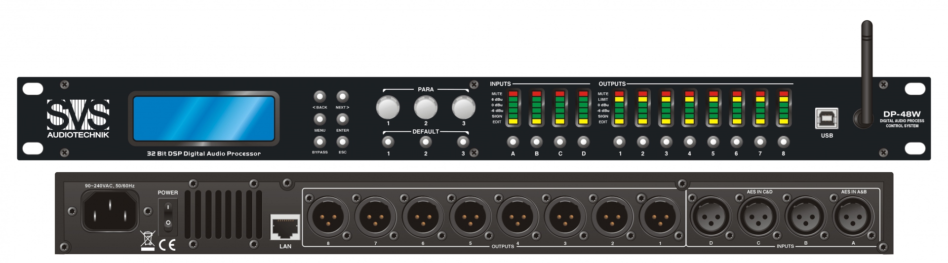 SVS Audiotechnik DP-48W Цифровой процессор: 4 входа 8 выходов в Свердловской области