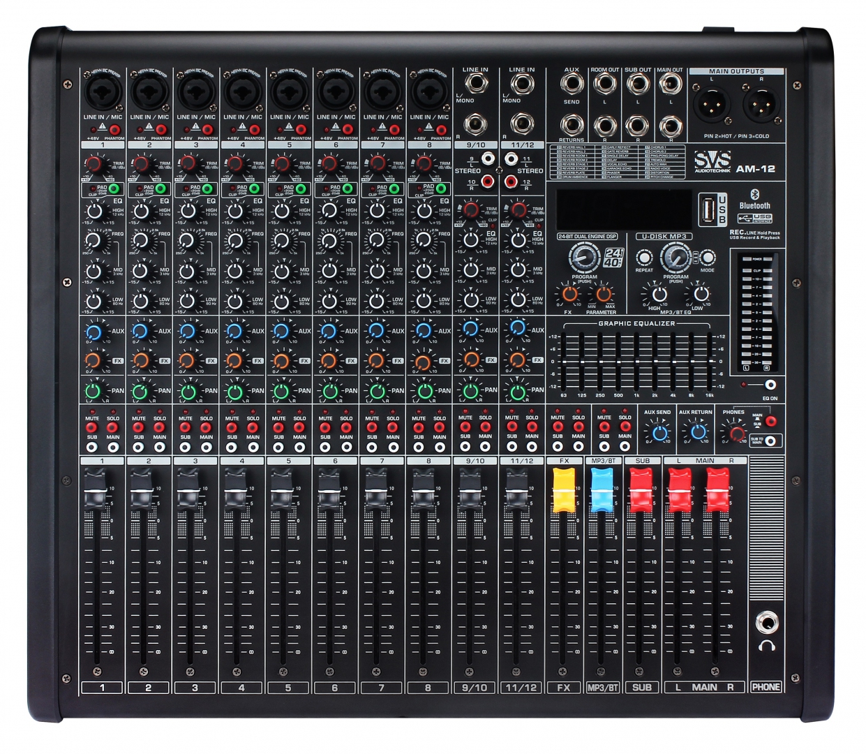SVS Audiotechnik mixers AM-12 Микшерный пульт аналоговый, 12-канальный в Свердловской области
