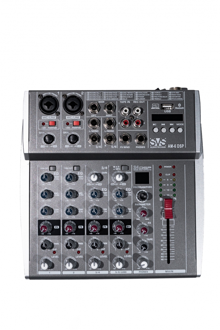 SVS Audiotechnik mixers AM-6 DSP Микшерный пульт аналоговый, 6-канальный SVS Audiotechnik mixers в Свердловской области