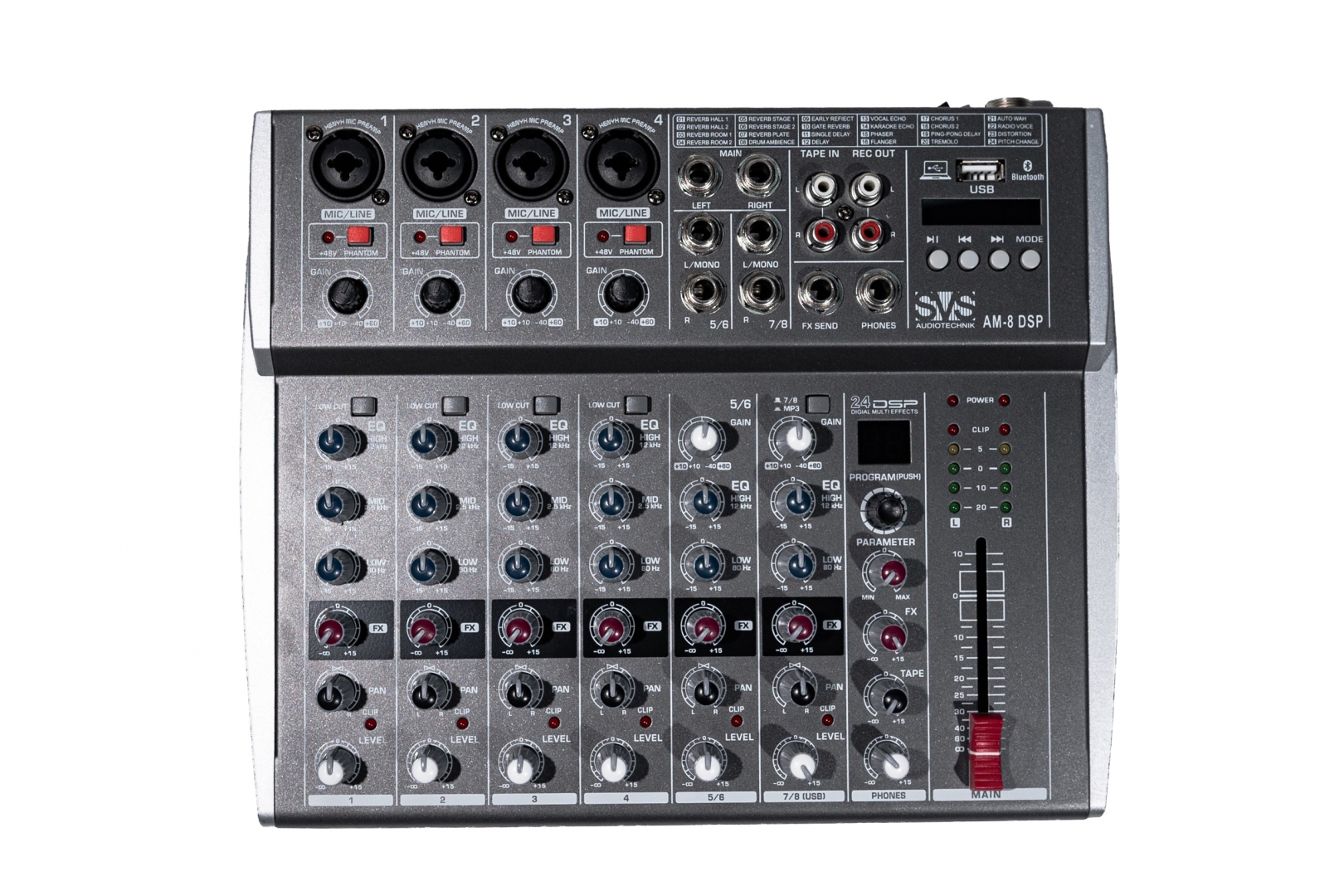 SVS Audiotechnik mixers AM-8 DSP Микшерный пульт аналоговый, 8-канальный в Свердловской области